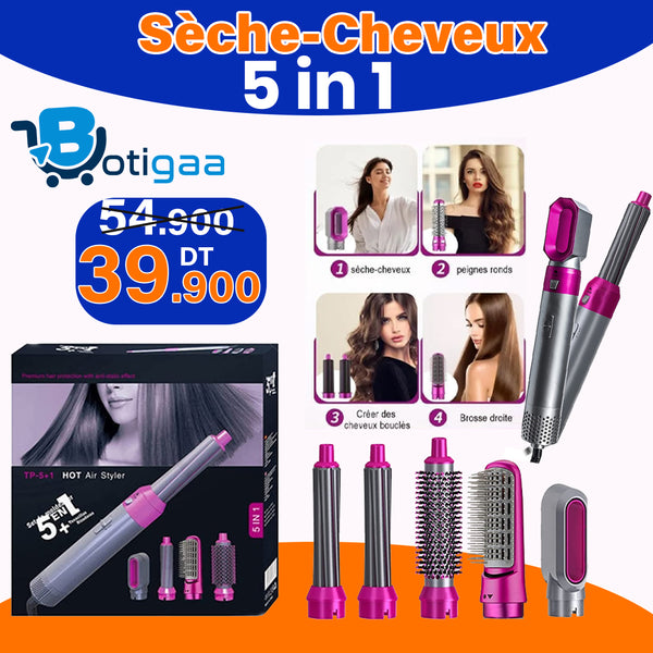 promotion kit sèche-cheveux 5 en 1 avec réduction