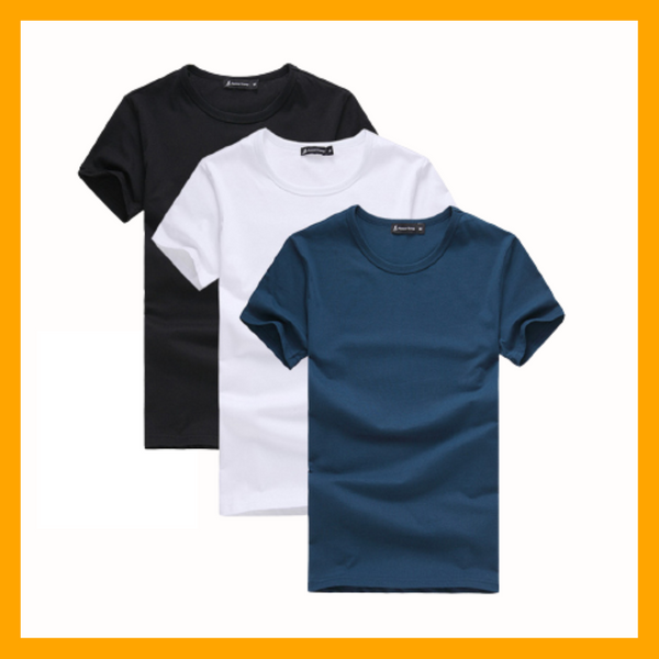 OFFRE EXCLUSIVE LOT DE 3 T-SHIRTS UNISEXE 100% COTON