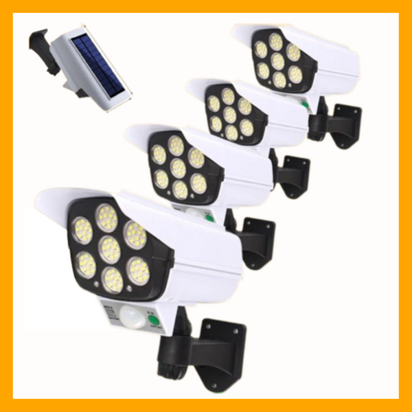 PACK DE 4 PROJECTEURS SOLAIRE EN FORME DE CAMERA